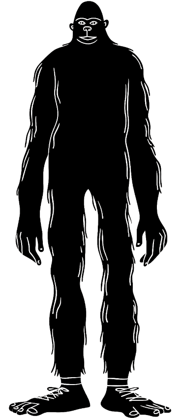 Bigfoot silhouette