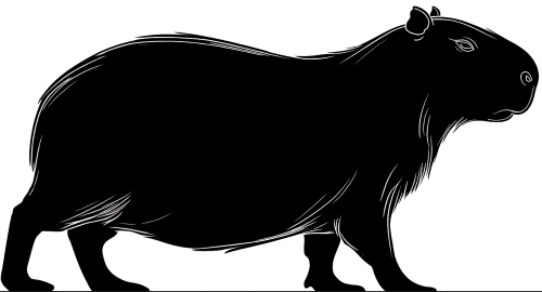 Capybara silhouette