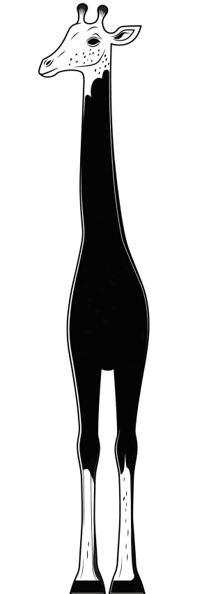 Giraffe silhouette