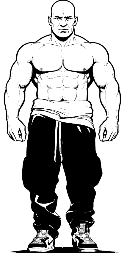 Mariusz Pudzianowski silhouette