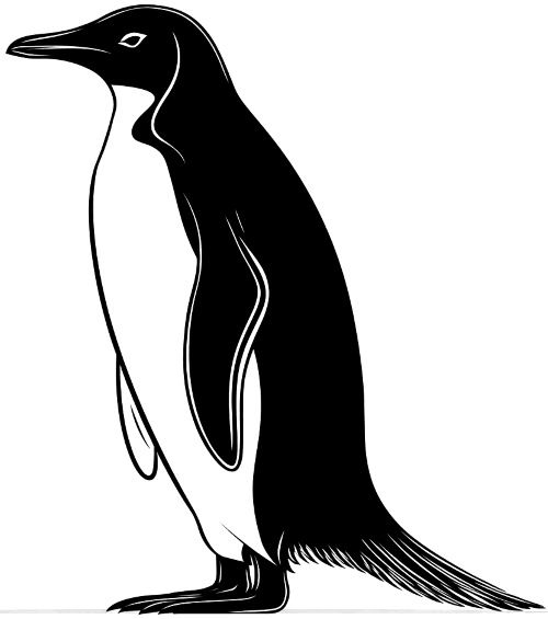 Penguin silhouette